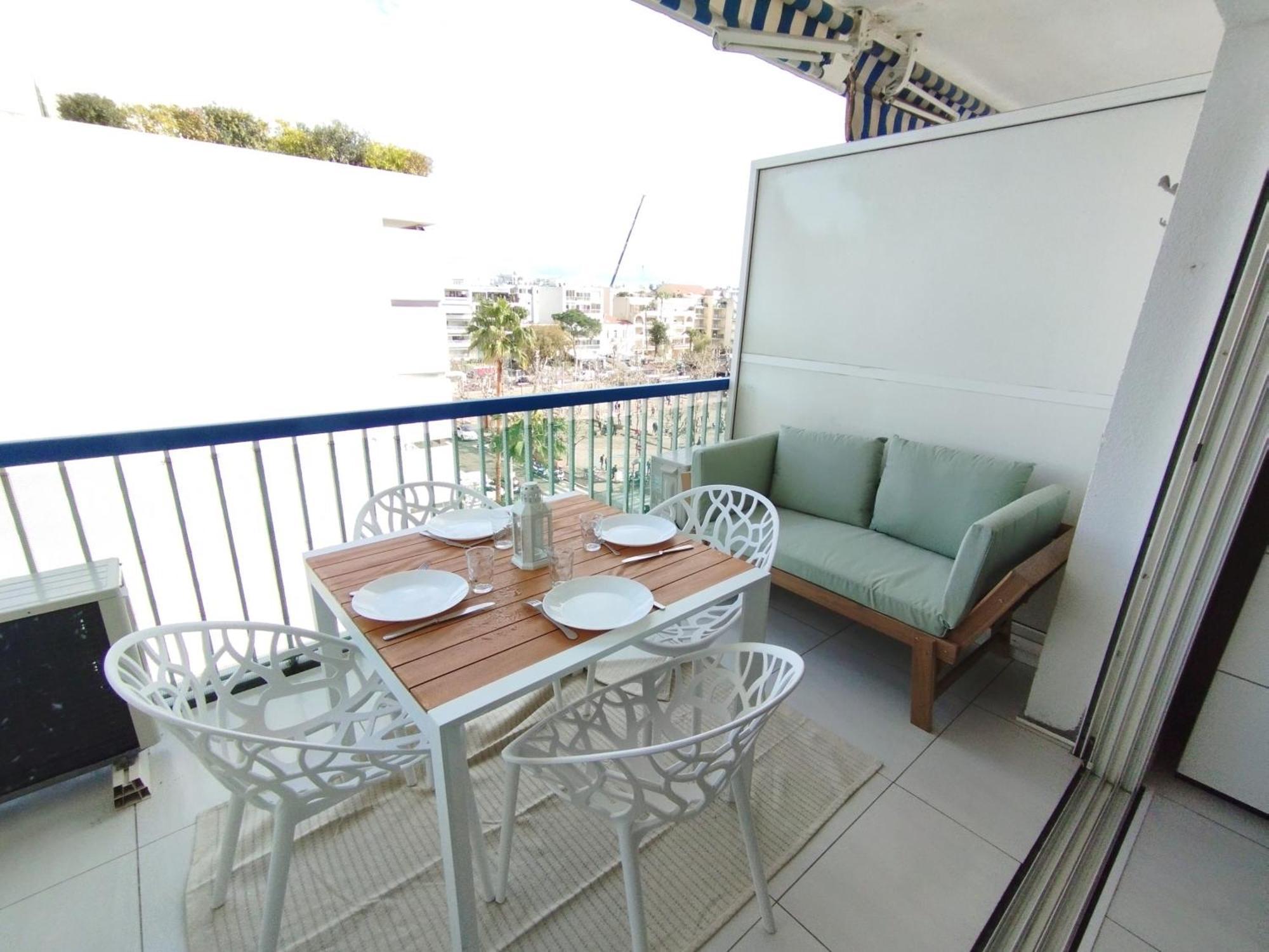 Cannes Palm Beach Parking, Clim, Wifi Plage 2' A Pieds Eksteriør bilde